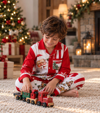 Jolly Santa Christmas Pajama Set