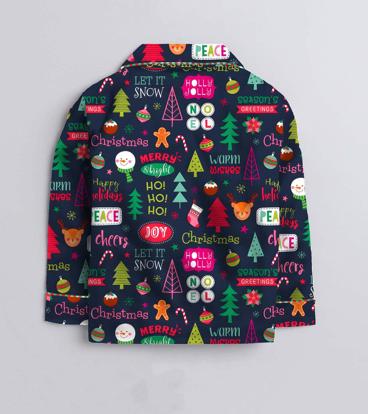 Joy Pure Cotton Christmas Printed Nightsuit Set