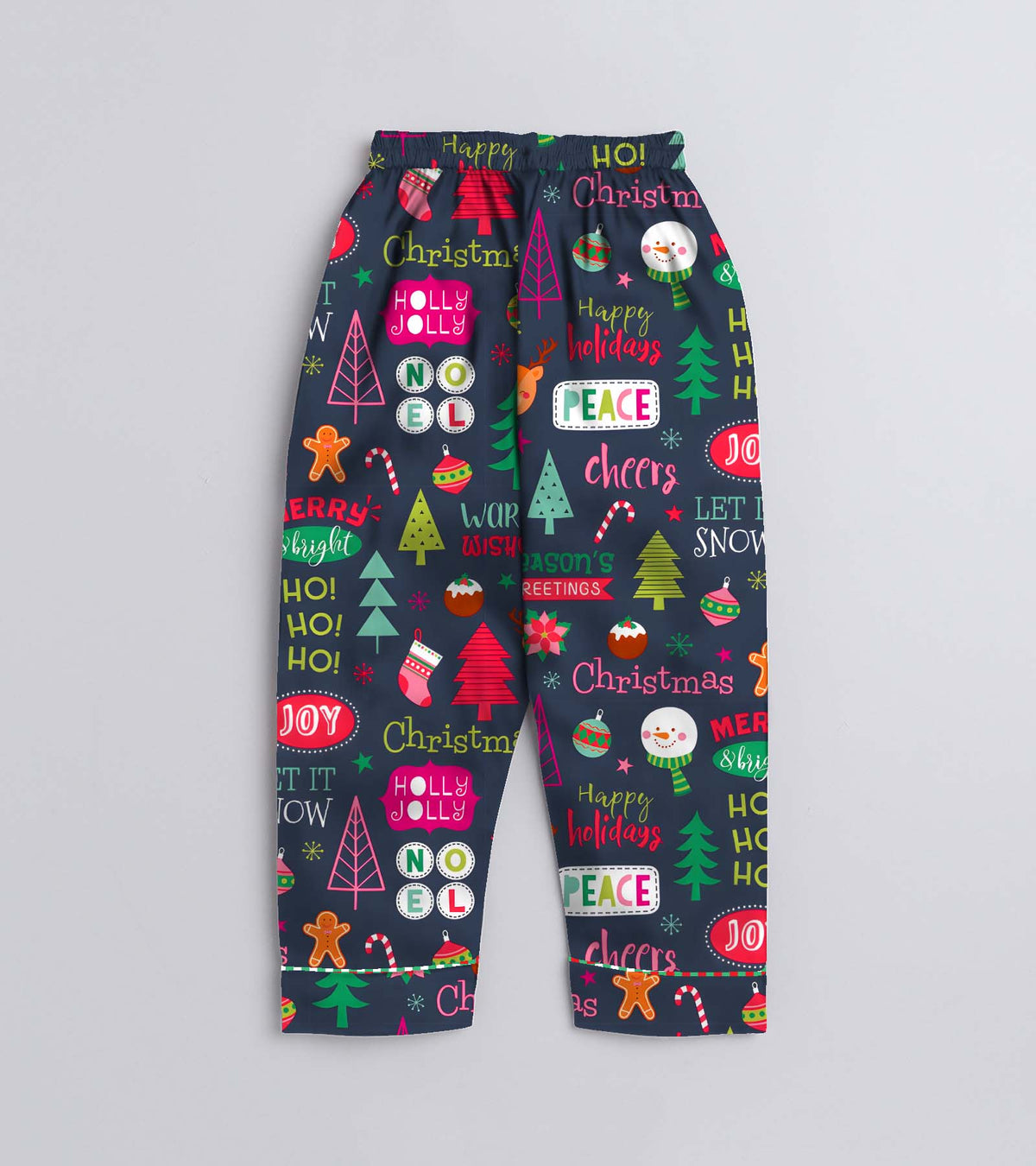 Joy Pure Cotton Christmas Printed Nightsuit Set