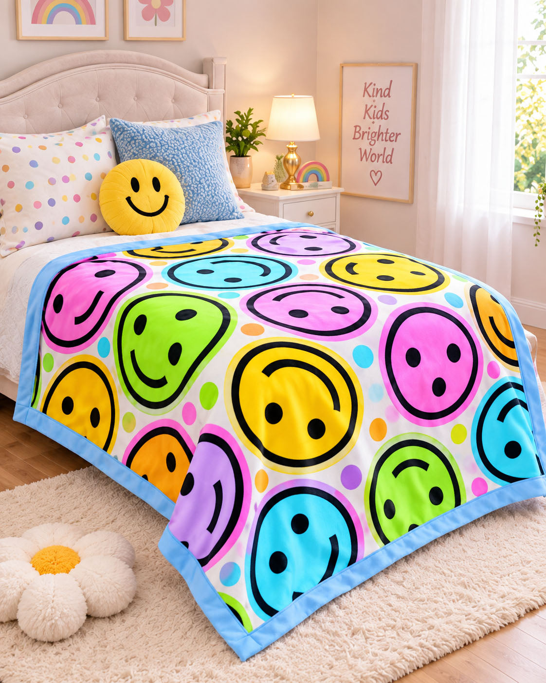 Joyful Faces Pure Cotton Blanket
