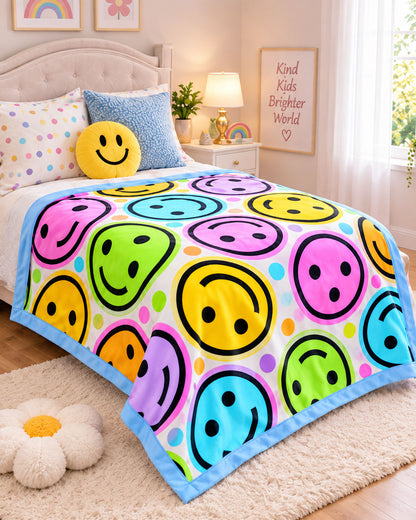 Joyful Faces Pure Cotton Blanket