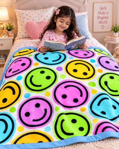 Joyful Faces Pure Cotton Blanket
