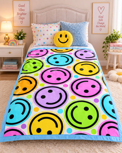 Joyful Faces Pure Cotton Blanket