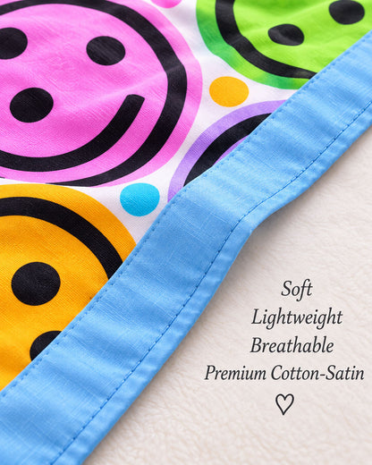 Joyful Faces Pure Cotton Blanket