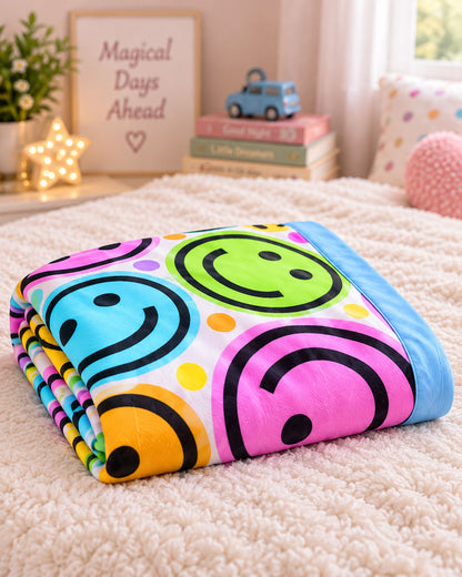 Joyful Faces Pure Cotton Blanket