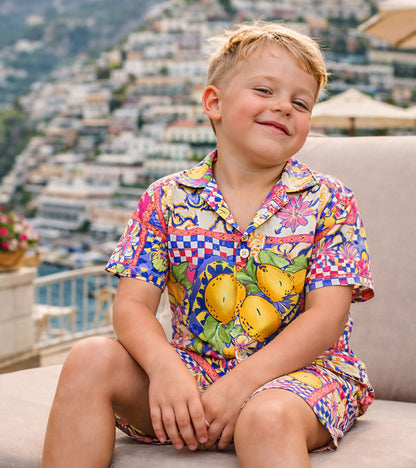 Lemon Splash Summer Co-ord Set for Boys