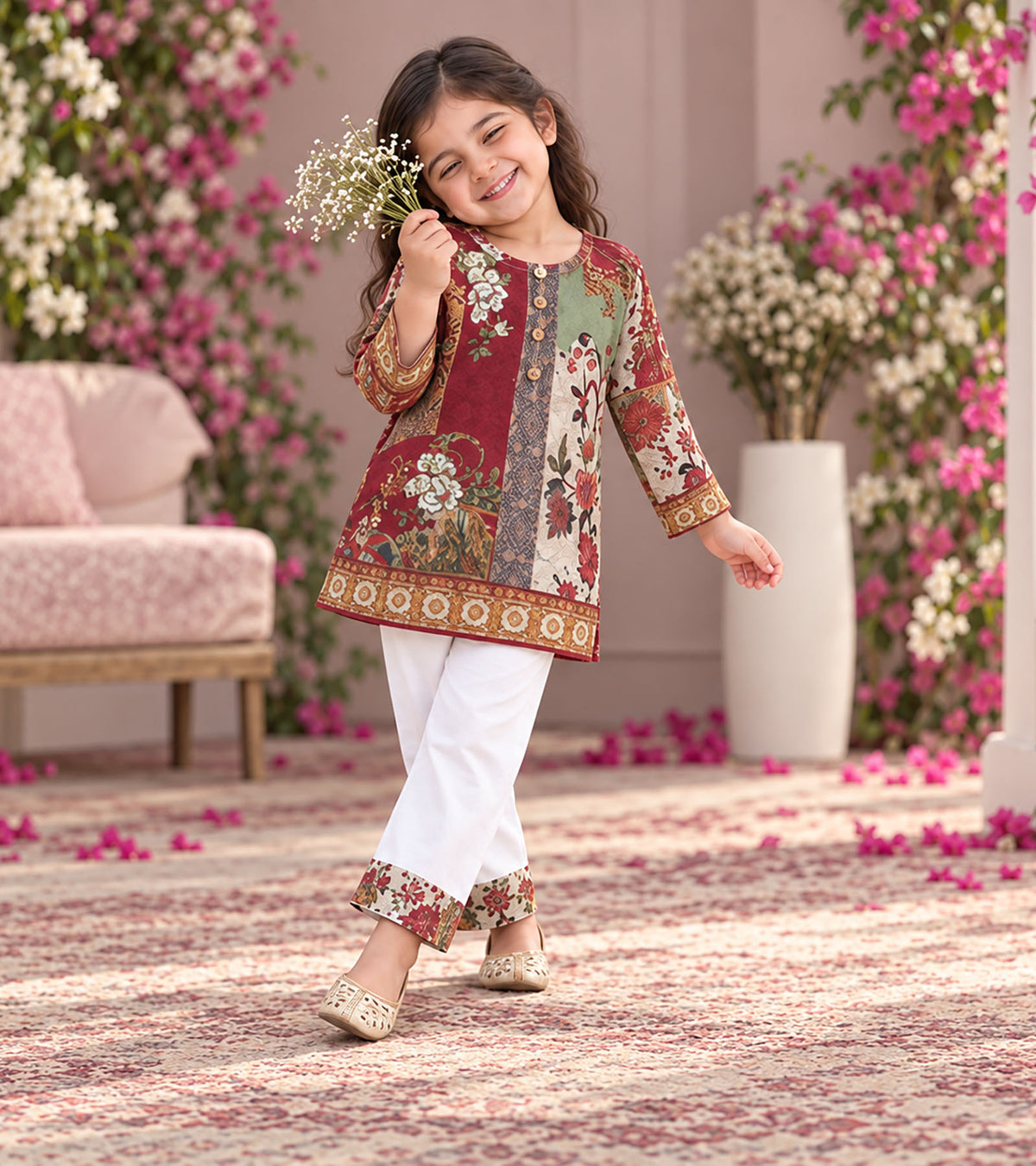 Little Empress Girls Pyjama Kurta Set
