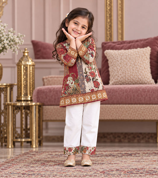 Little Empress Girls Pyjama Kurta Set