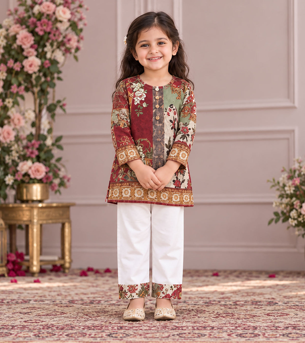 Little Empress Girls Pyjama Kurta Set