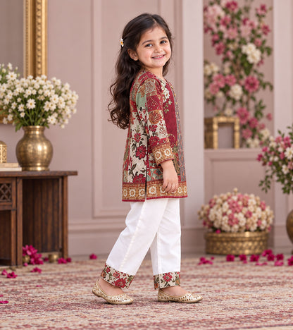 Little Empress Girls Pyjama Kurta Set