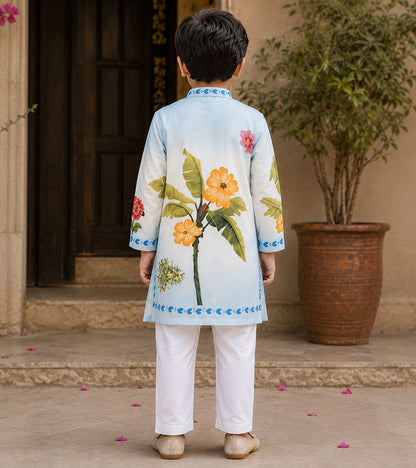 Little Islander Festive Pure Cotton Kurta Set