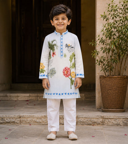 Little Islander Festive Pure Cotton Kurta Set