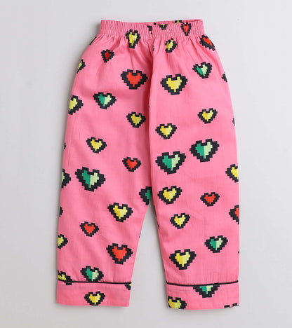 Love Night Suit Set Half Sleeve