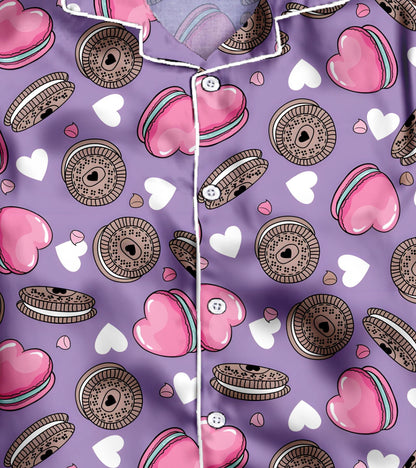 Love Oreo Girls Pure Cotton Nightsuit Set