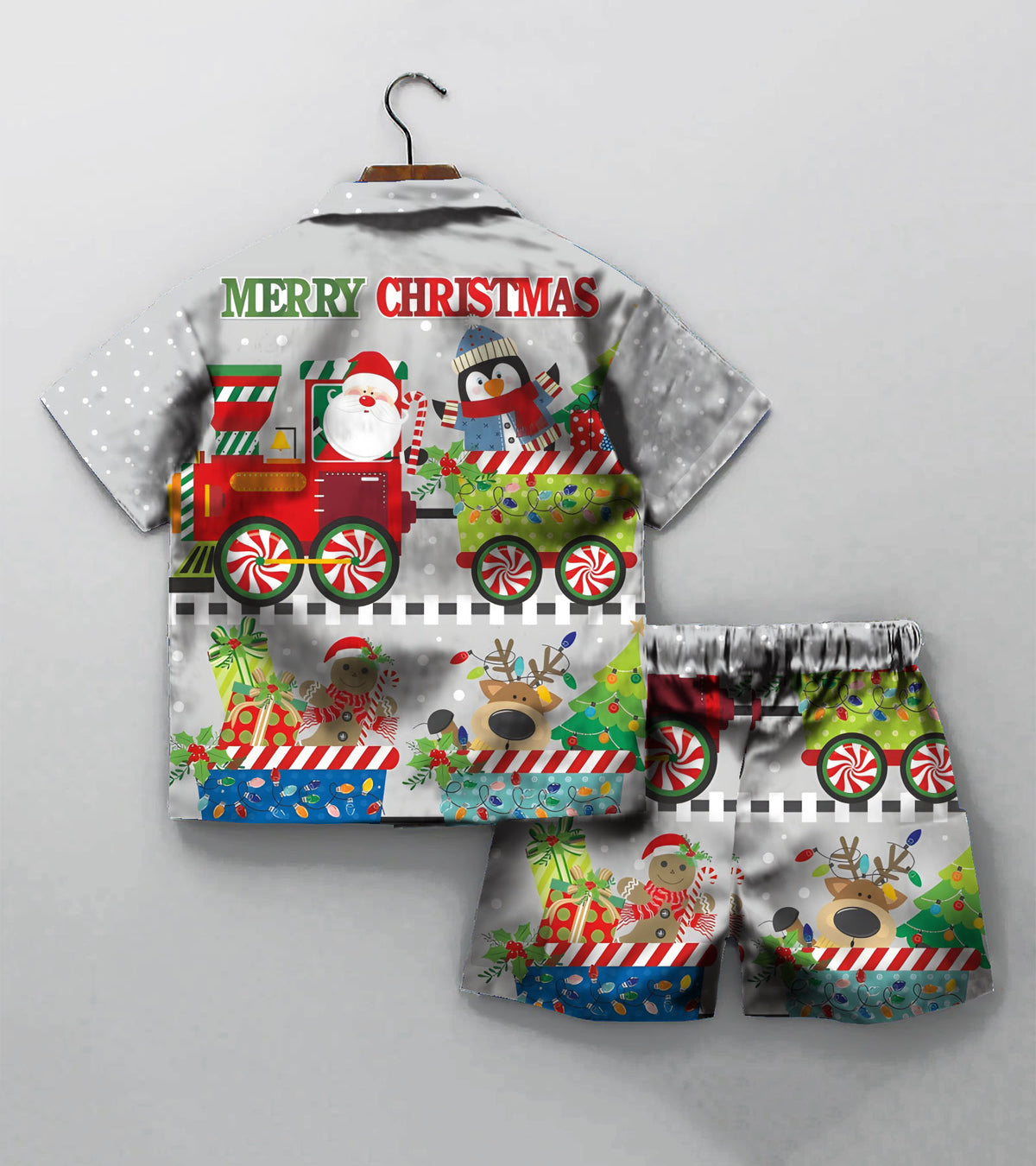 Merry Christmas Printed Boys Co ord Set