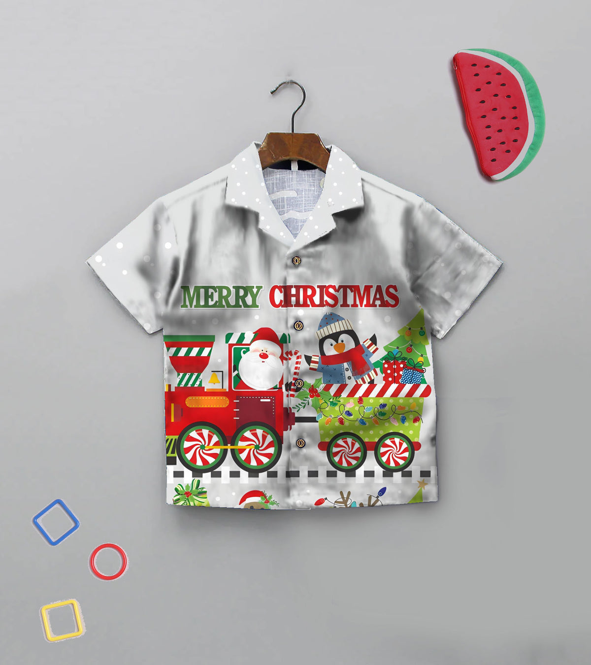 Merry Christmas Printed Boys Co ord Set