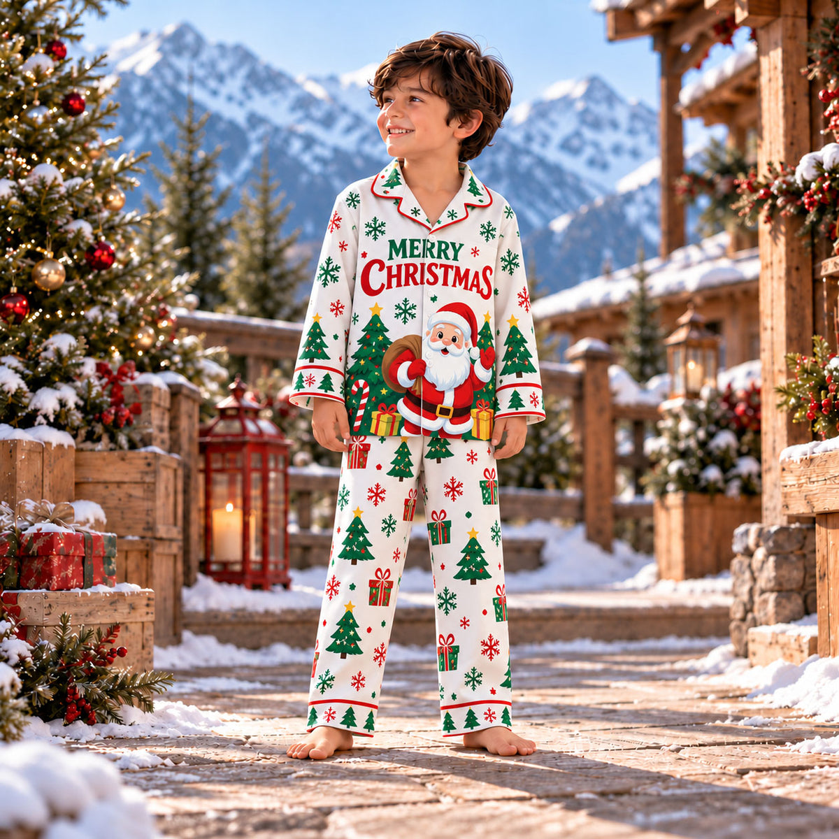 Merry & Bright Christmas Pajama Set