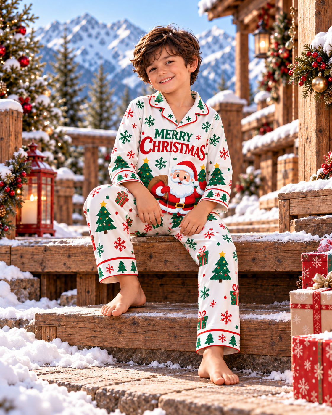 Merry & Bright Christmas Pajama Set