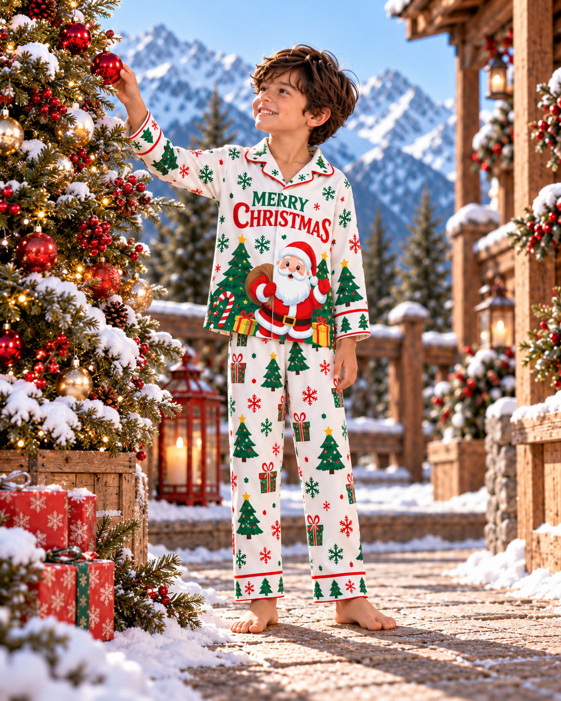 Merry & Bright Christmas Pajama Set