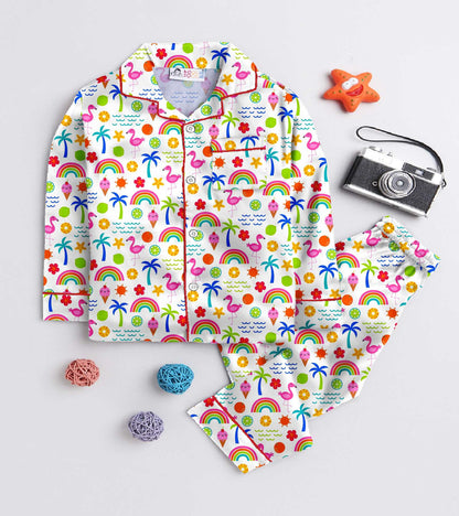 Mix Summer Printed Nightsuit Set