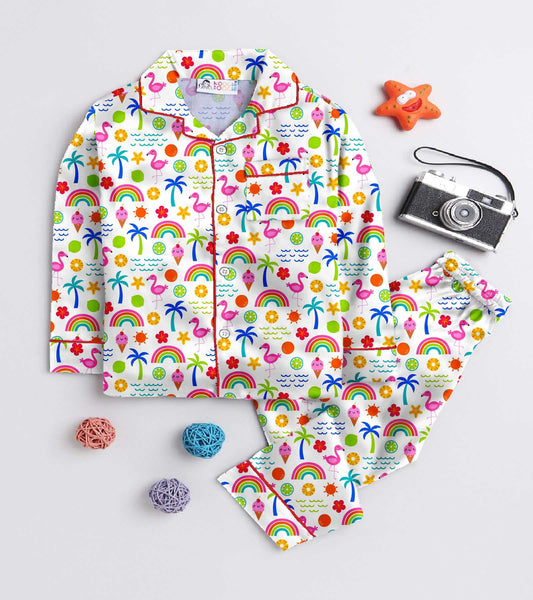 Mix Summer Printed Nightsuit Set