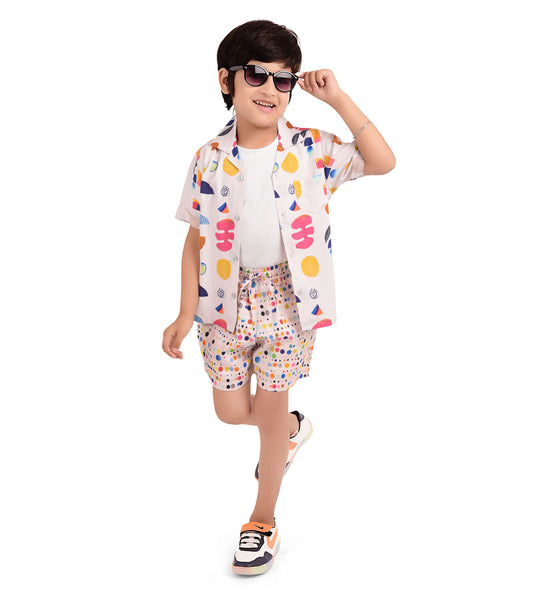 Motley Motif printed Cord Set