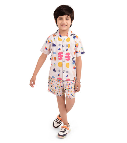 Motley Motif printed Cord Set