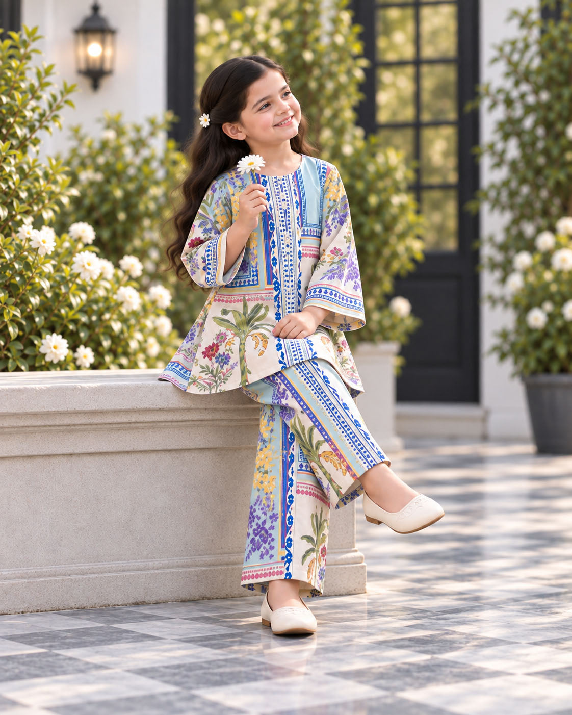 Neel Phool Ikat Designer Ethnic Sets