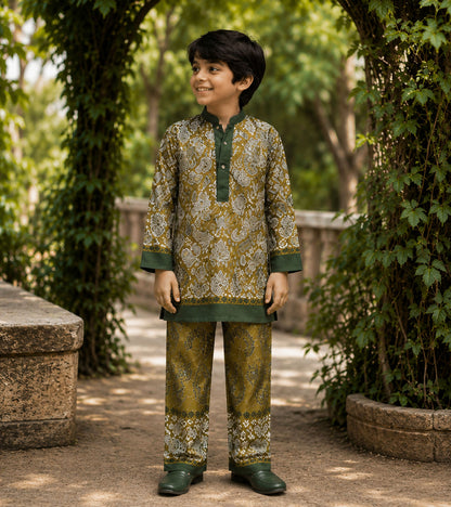 Paisley Grove Festive Pure Cotton Kurta Set