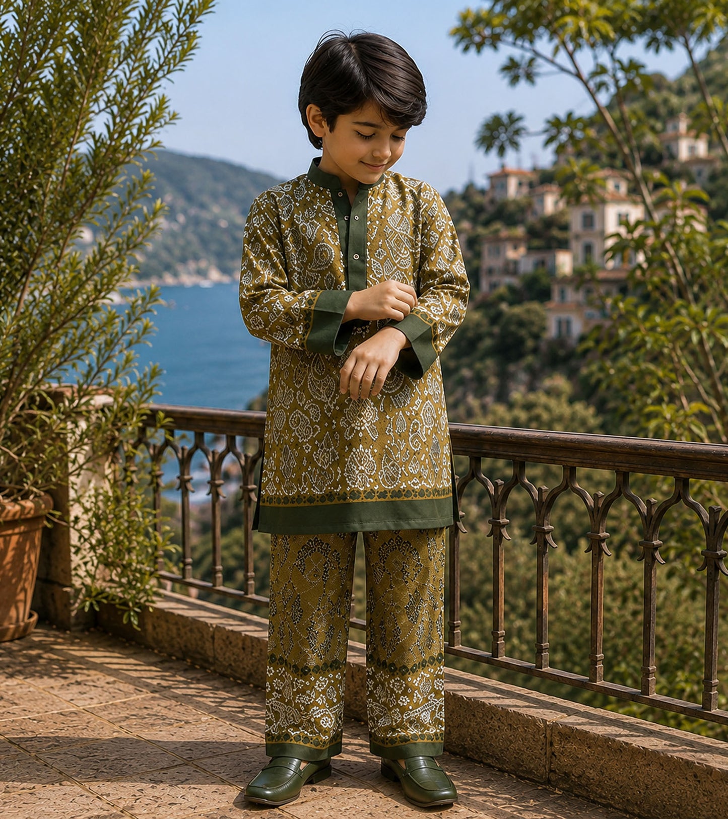 Paisley Grove Festive Pure Cotton Kurta Set