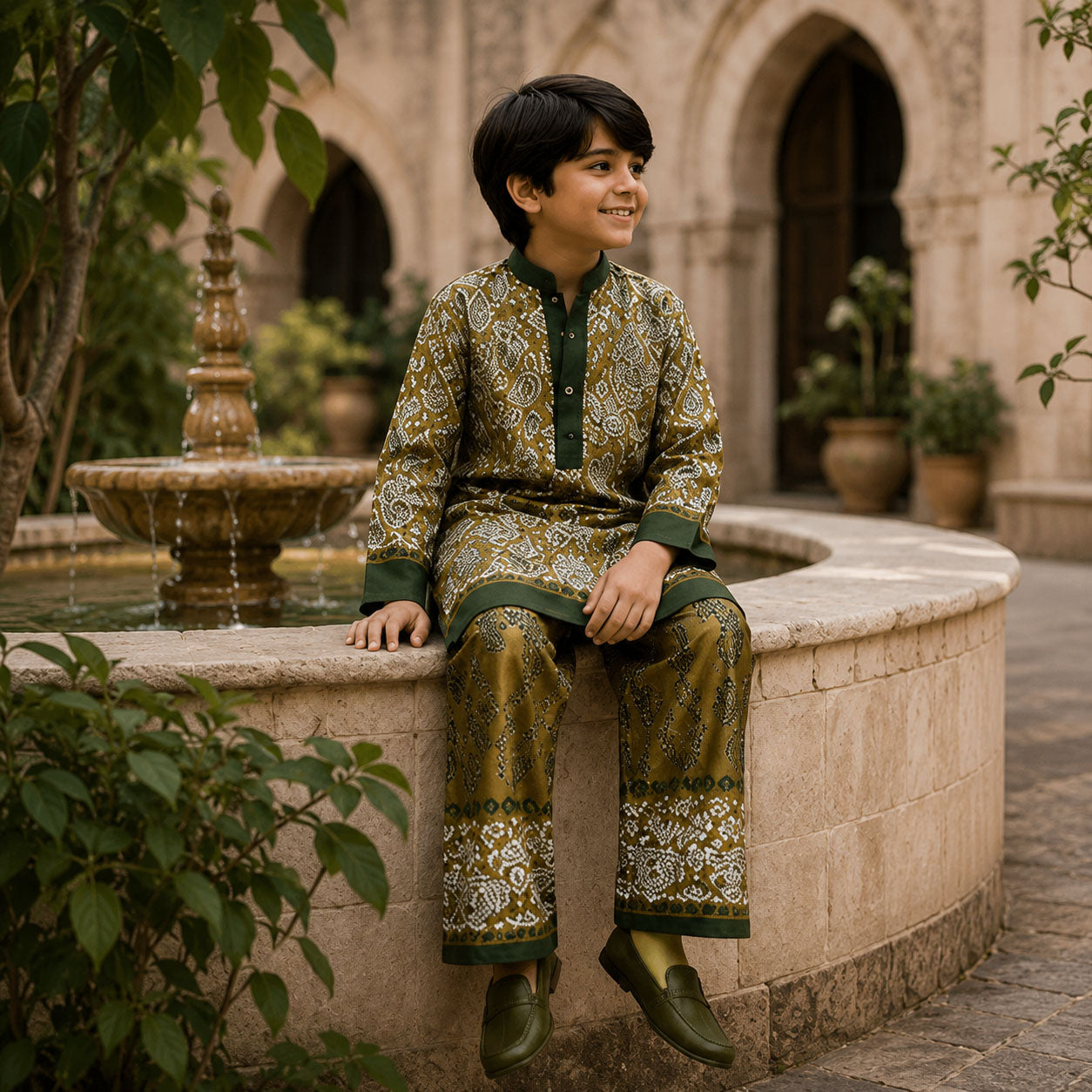 Paisley Grove Festive Pure Cotton Kurta Set