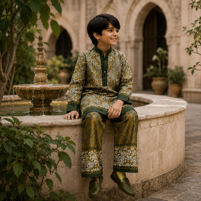 Paisley Grove Festive Pure Cotton Kurta Set