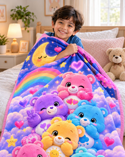 Rainbow Bear Pure Cotton Blanket