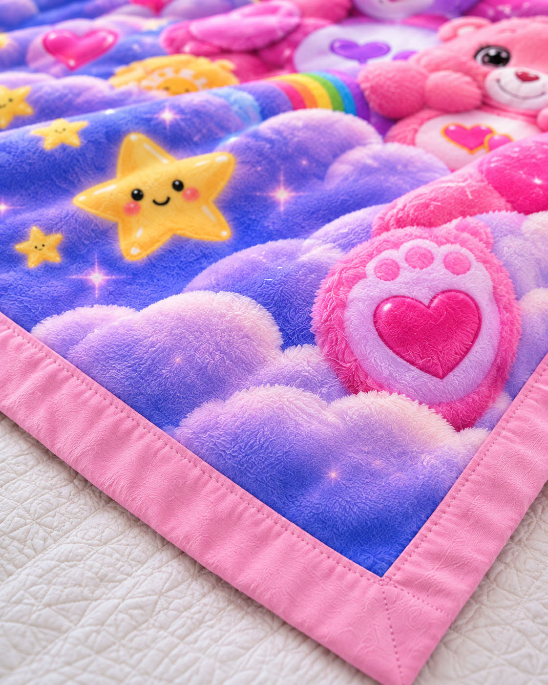 Rainbow Bear Pure Cotton Blanket