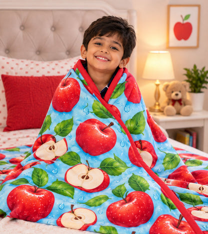 Red Apple Dreams Pure Cotton Blanket