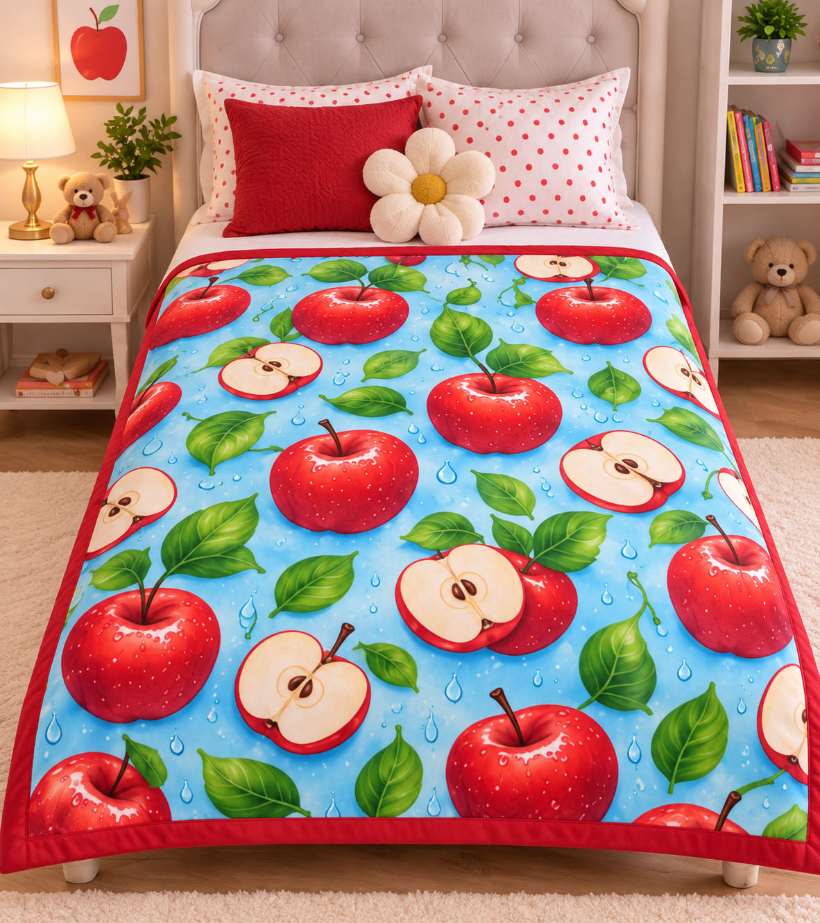 Red Apple Dreams Pure Cotton Blanket