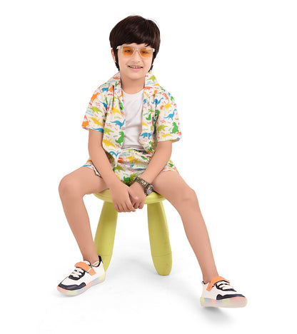 Roar Dino Printed Cord Set
