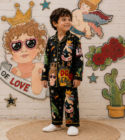 Rockstar Dreams Luxe Pure Cotton Printed Nightsuit Set