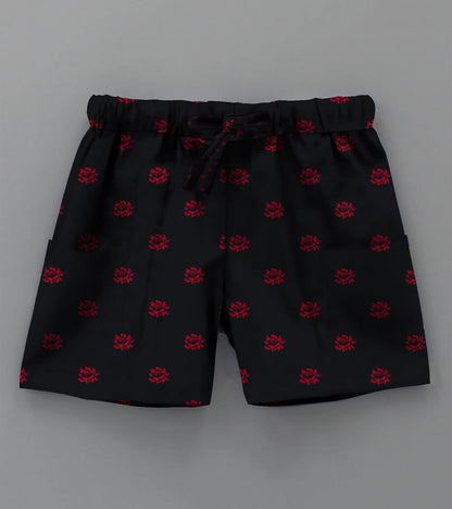 Rose Printed Boys Co ord Set