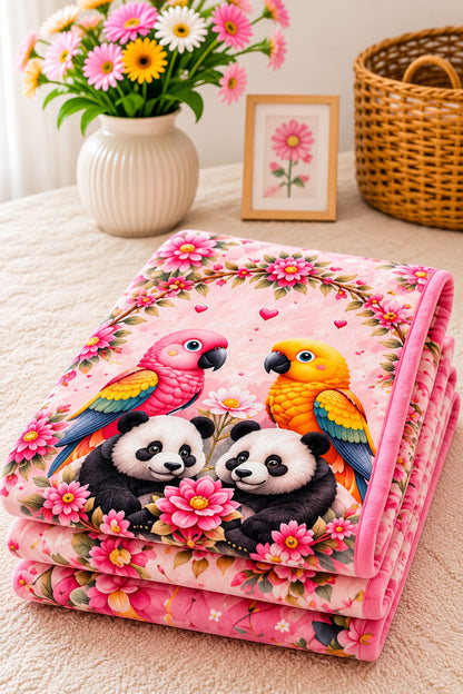 Rosy Panda Girls Blanket Pure Cotton