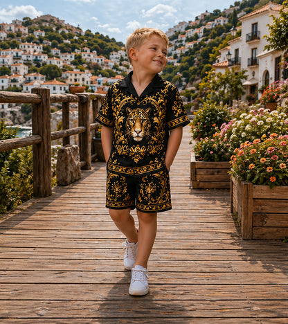 Royal Tiger Luxe Pure Cotton Co-ord Set For Boys
