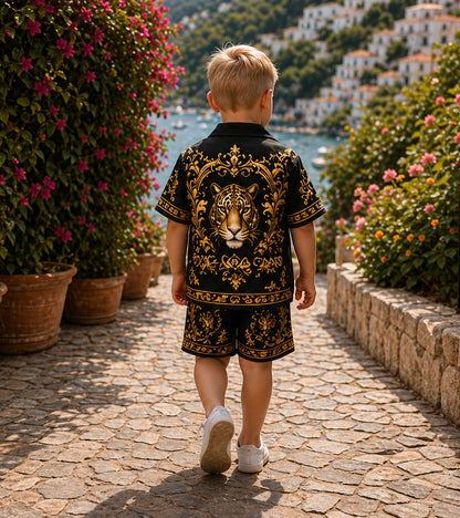 Royal Tiger Luxe Pure Cotton Co-ord Set For Boys