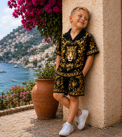 Royal Tiger Luxe Pure Cotton Co-ord Set For Boys