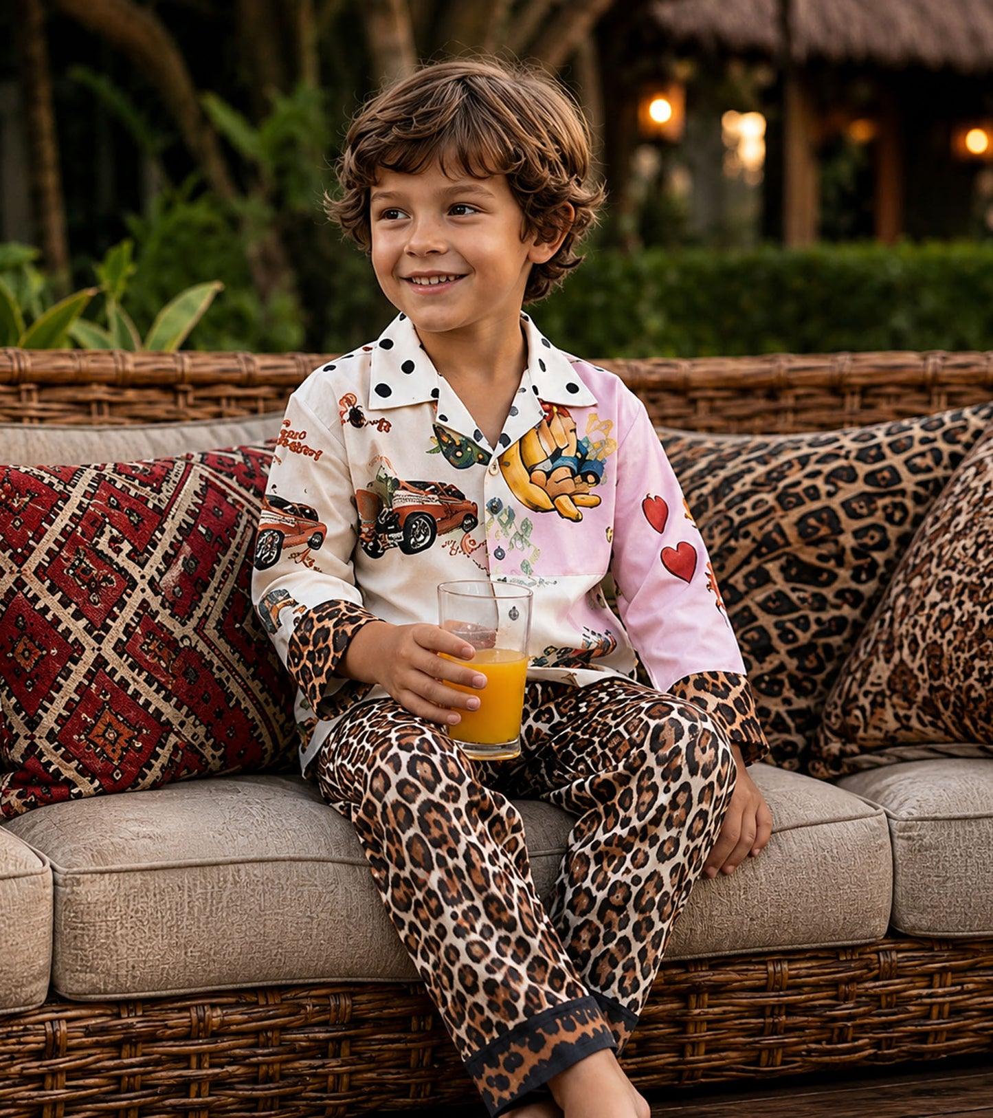 Safari Explorer Luxe Pure Cotton Printed Nightsuit Set