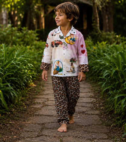 Safari Explorer Luxe Pure Cotton Printed Nightsuit Set