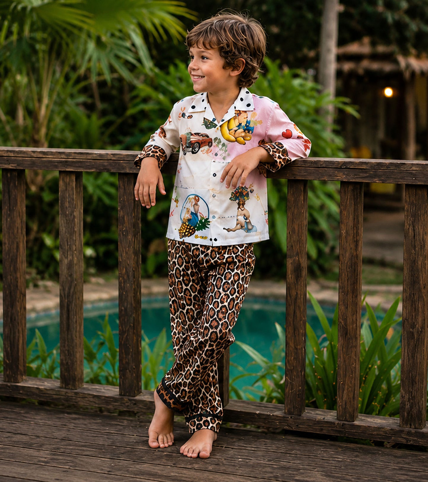Safari Explorer Luxe Pure Cotton Printed Nightsuit Set