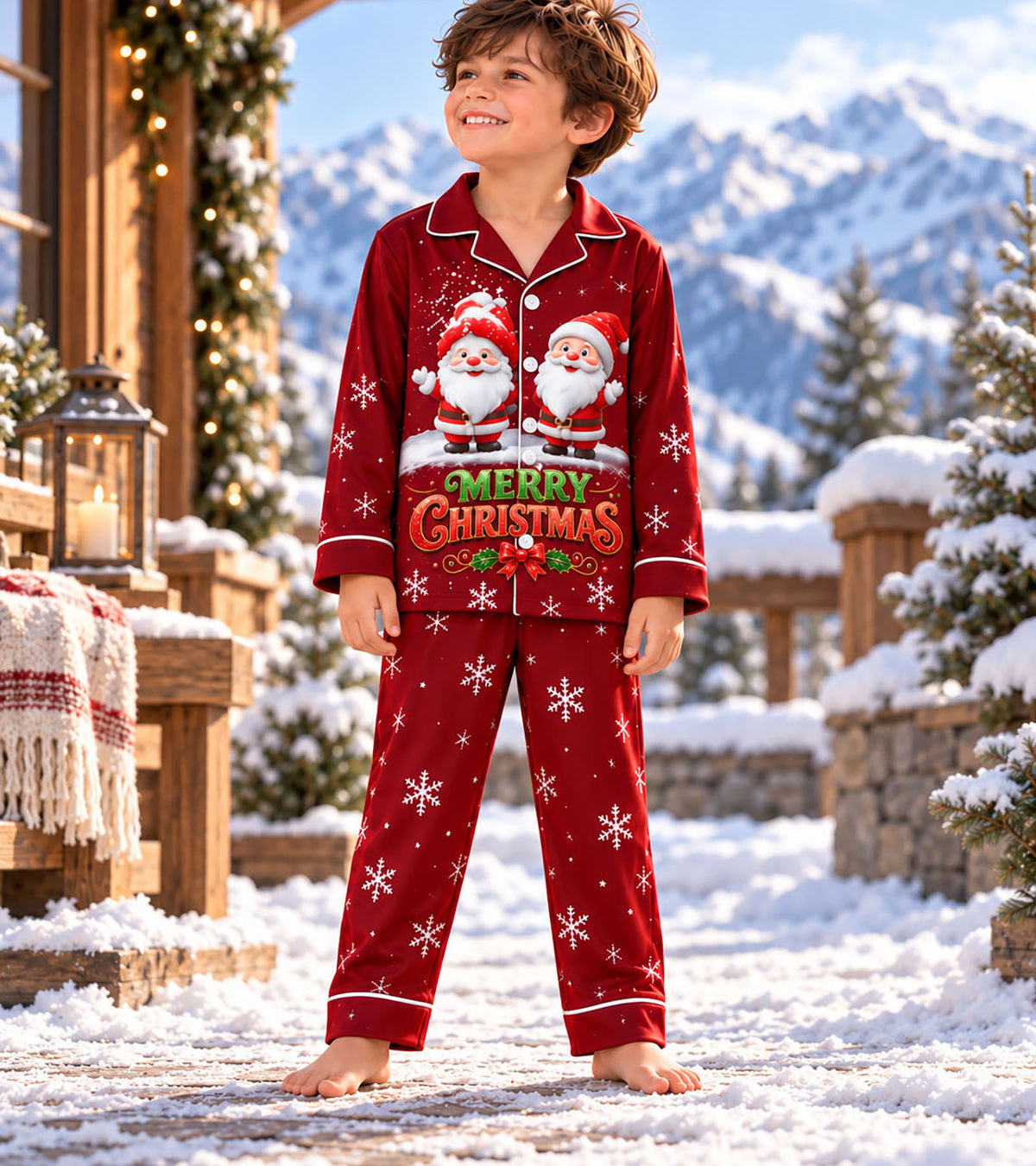 Santa_s Little Wonderland Pajama Set