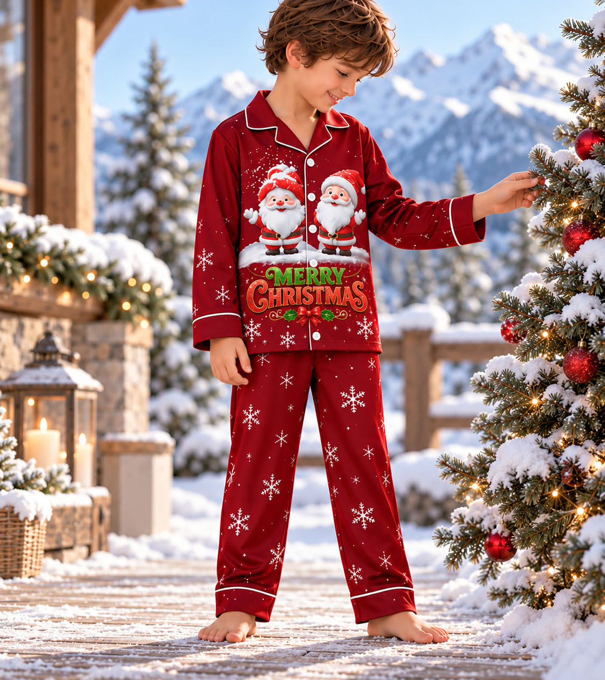 Santa_s Little Wonderland Pajama Set