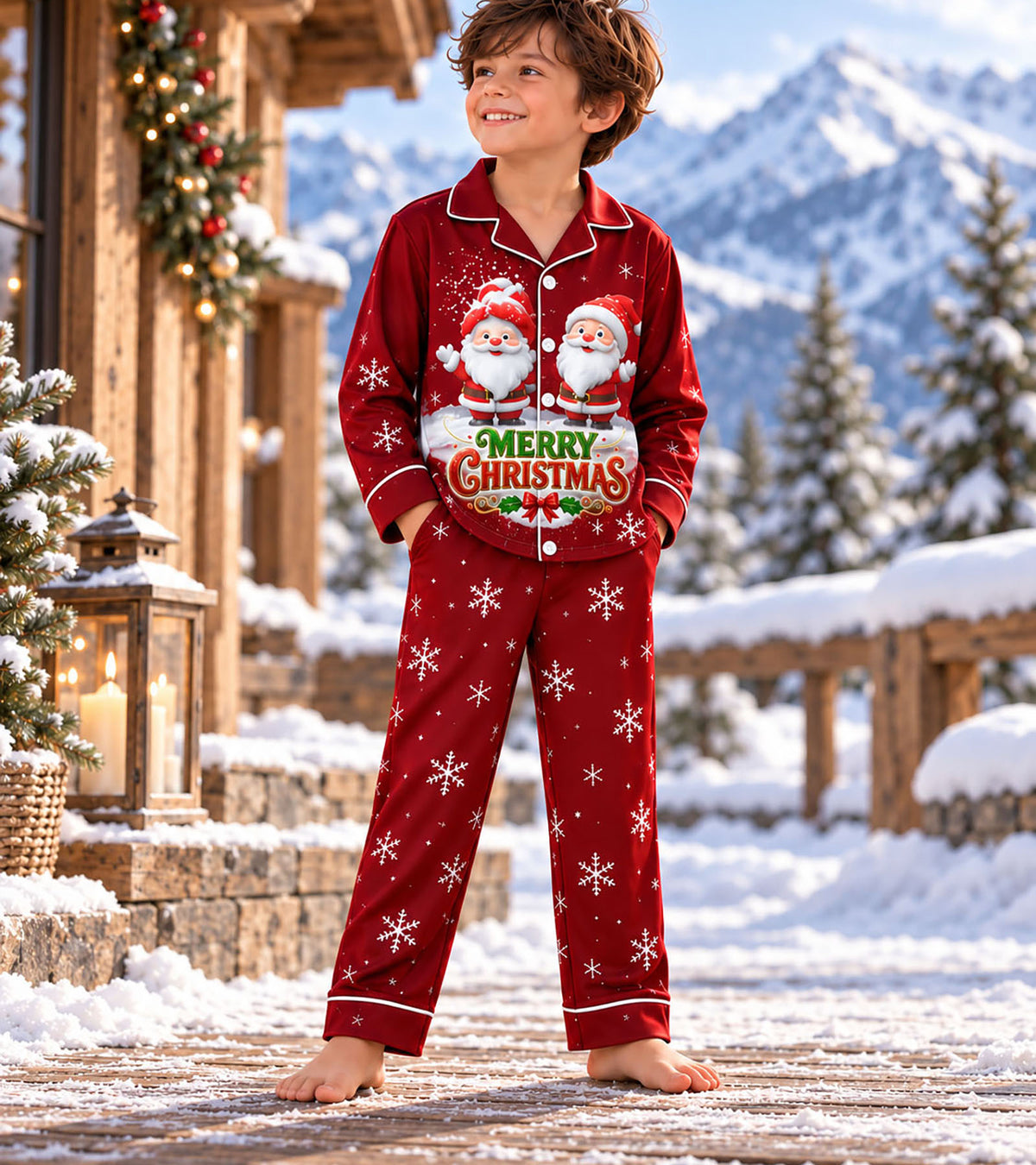 Santa_s Little Wonderland Pajama Set
