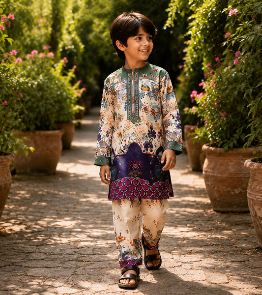 Secret Garden Festive Pure Cotton Kurta Set